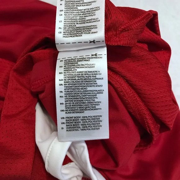 Adidas NWOT Red Generic Team Jersey Men 2XL - Picture 10 of 10